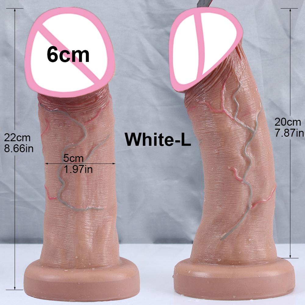 New 7.5cm Big Glans Penis Realistic Dildo Huge Anal Plug Suction Cup Adult Strapon Sex Toys For Woman Vagina Orgasm Masturbation