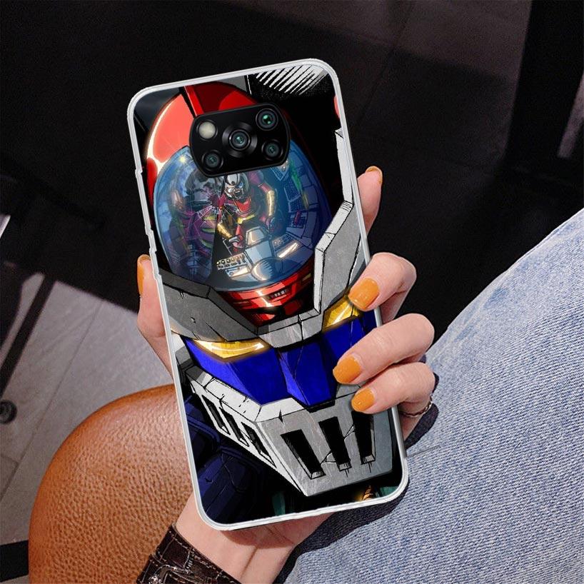 Manga Mazinger Z Anime Phone Case For Xiaomi Poco X7 X6 X5 Pro F7 Ultra Redmi 15C 15 13C 13 12C 12 10 10A 10C 9 9A 9C 9T Cover P
