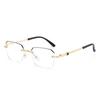 Ultra-Light Rimless Anti-Blue Light Reading Glasses for Middle-Aged & Elderly, Business Fashion, Unisex