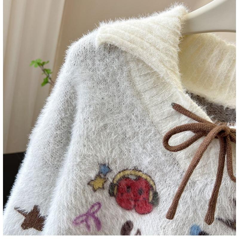 Pullover für Damen Winter Verdickter Pullover Warm Gestrickt Dehnbar Langarm Oversize Jumper Pullover Tops