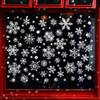 4pcs Glitter Snowflake Wall Sticker Window Clings Sparkling Window Clings Wonderland Decorations Window Stickers Snowflake Electrostatic Glass Sticker