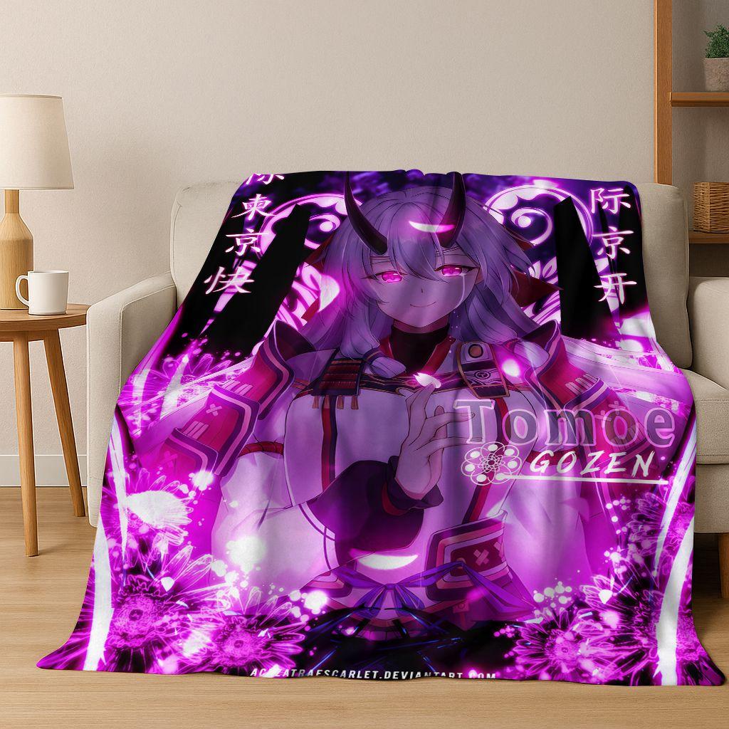 002 Zero Two DARLING In FRANXX Sexy Girl Cartoon Art Flannel Blanket,Cozy Soft Throw Blanket for Home Bedroom Bed Sofa Cover
