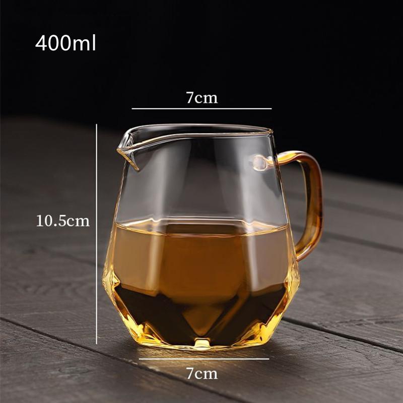 Heat Resistant Glass Milk Jug, Coffee Ware Accessory Cup, Creative Simple Tea Pitcher, Transparent Office Teacup, Teaware