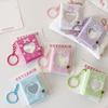 Love Heart Small Photo Album Keychain 32 Pockets Hollow Photocard Binder for 2 Inch Photo Mini Photo Card Book Holder for