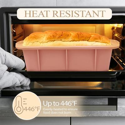 Silicone Loaf Pan Non-Stick Bread Loaf Pan Kitchen Bread Mold Pan For Baking Meatloaf Ice Brickand Easy Release JT244
