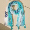 Nomad Sari Aqua Fish Scarf – Turquoise (180x50cm)