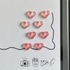 8pcs Heart-shaped Refrigerator Magnet Set - Cute and Simple Decorative Magnets Suitable for Kitchen and Office Whiteboards