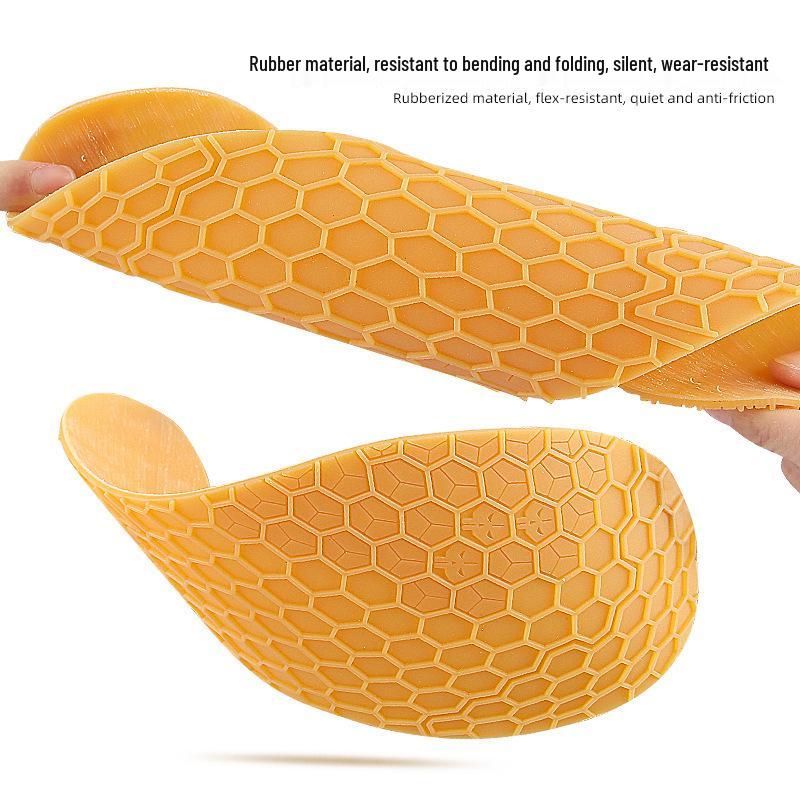 Non-Slip Honeycomb Rubber Shoe Repair Pads - Anti-Wear Silent Sole Patches for Sports & Board Shoes