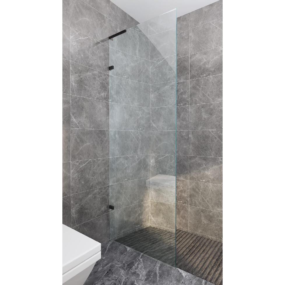 LukLoy Fixed Glass Support Bracket Stabilizer Brace, Frameless Glass to Wall Clamp Shower Glass Support Bar L Shape Mounting Bracket,