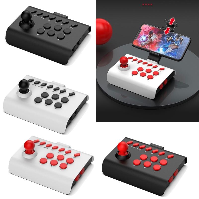 Game Joystick Wired-Bluetooth-compatible/2.4G Connection Arcade Game Console Rocker for
