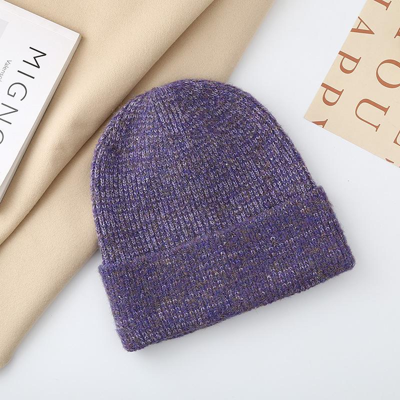Warm hat women's autumn and winter fashion Symphony pullover, ear protector, wool hat, moisture and cold-proof knitted hat