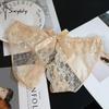 Women's Bow Lace Hollow Panties Low Waist Sexy Temptation Open Crotch Free To Take Off Briefs