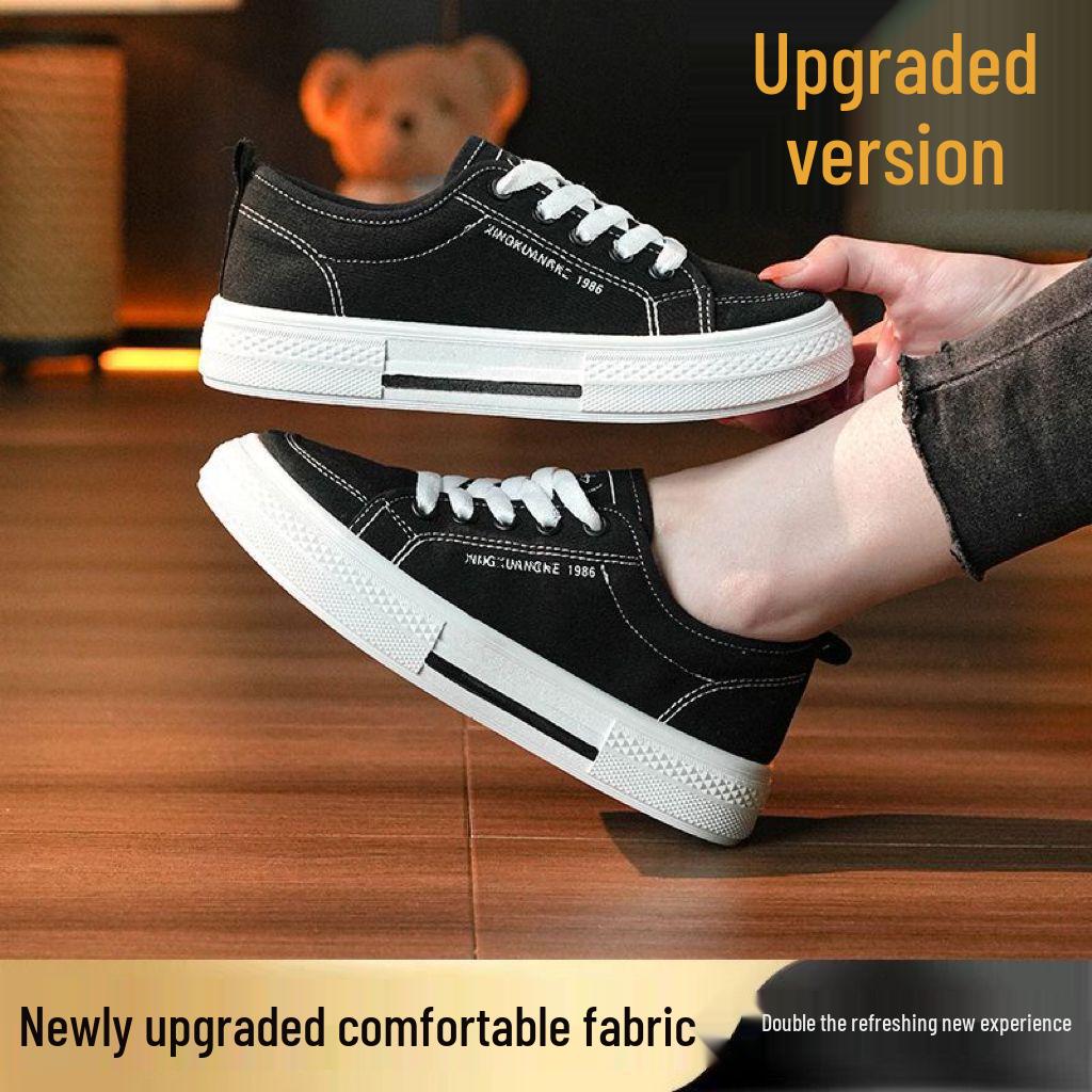 Women's Versatile Canvas Sneakers - Summer Spring Autumn 2025 Collection, Breathable & Casual