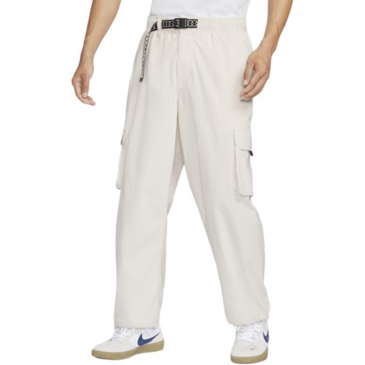 Nike Solid Color Pocket Straight Leg Cargo Pants Unisex Pants Khaki FV7348-104