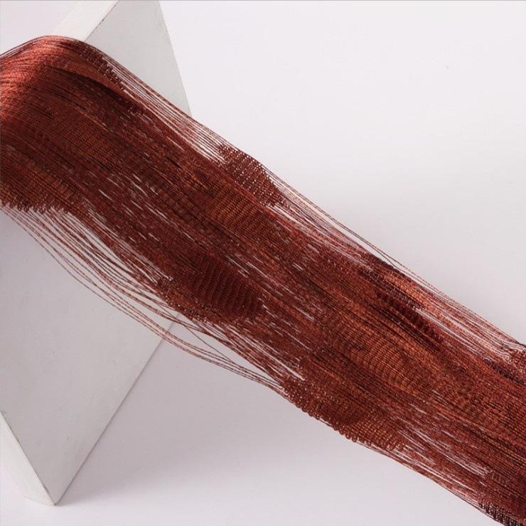 Любовь Нитяная Штора Защитная Штора Декоративная Подвесная Штора Перегородка для Гостиной Свадебное Украшение Штора для Двери коричневый