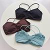Backless Yoga Sports Bra with Chest Pads - Quick-drying, Shockproof Fitness Tank Top
