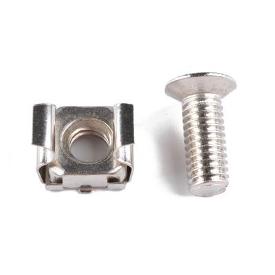 Νέες 50 Τεμάχια Βίδες M6 x 16mm και Παξιμάδια Κλωβού Για Ράφια Διακομιστών Ντουλάπια Rack Mount