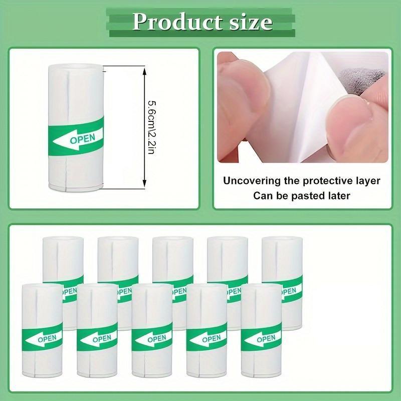 5/10 Rolls Mini Printer Paper, Self-adhesive Thermal PaperPrintable Sticker Paper for Pocket Thermal Printers