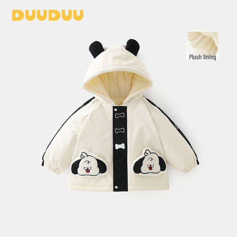 DUUDUU Cartoon Kids  Winter Jacket - 2025 Edition: Thick Padded Outerwear for Boys & Girls 110 cm