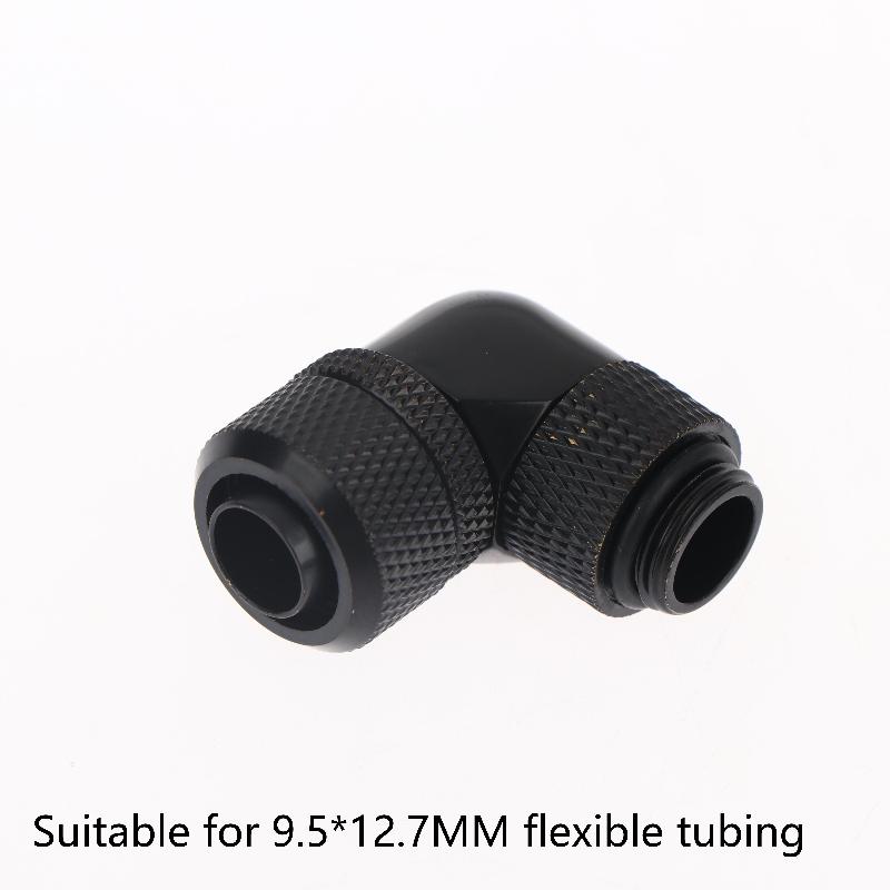 

90 Degree 360 Rotatable G1/4 Thread Fast Connect Elbow Fitting For Pc Water Cooling Soft Tubing Connector A2