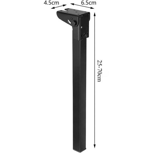 Uevmo Folding Table Legs, Coffee Table Stand, Sofa Legs, Iron Metal, Extendable, Furniture Hardware Accessories, Portable, Stable, Replacement for Com