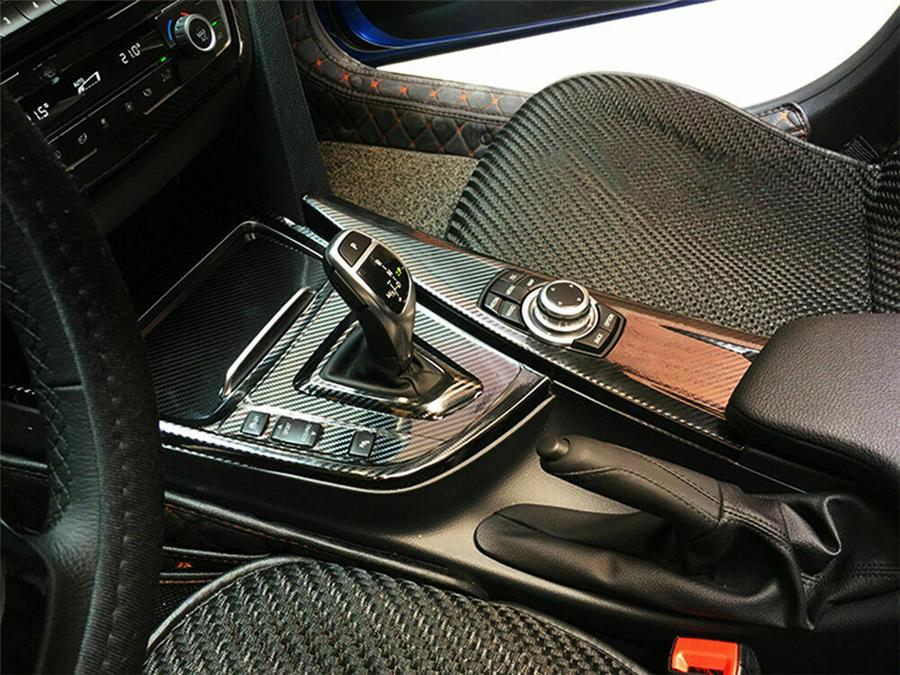 DIY For BMW 3 Series F30 F31 Interior Trim Decal Kit Stickers Carbon Fiber Style