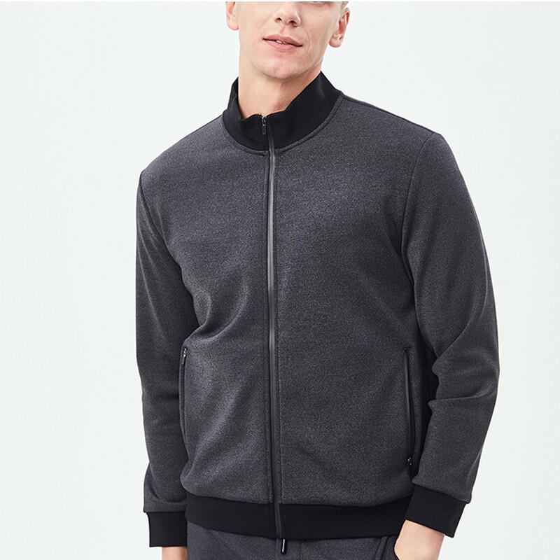 

Qisu Business Stand-Up Collar Zipper Sweatshirt 2XL