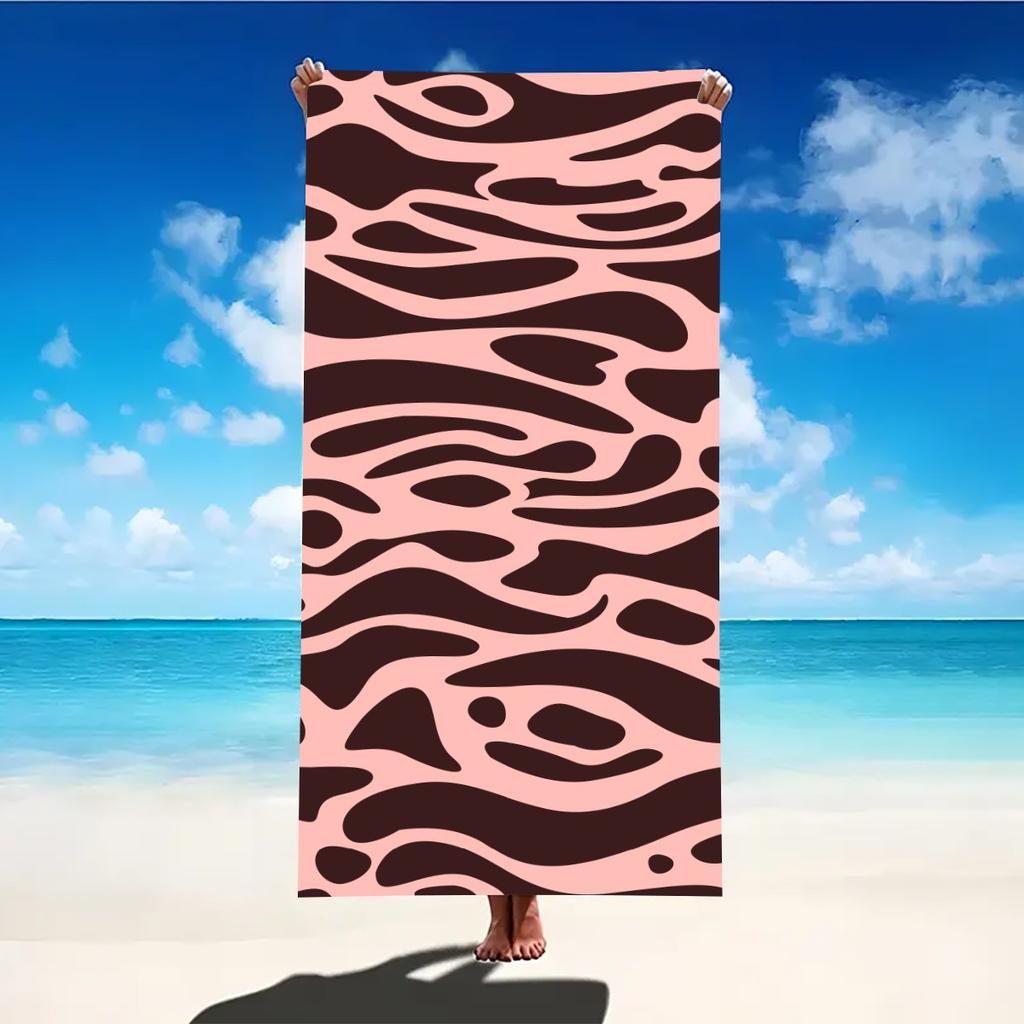 Mosaic Decoration Beach Towel Large Microfiber Ultra-Soft Quick Dry Bath Towels For Swimming Yoga Lightweight Travel Camping