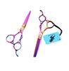 6.0-Inch Color Hollow Handle Hairdressing Scissors - Straight & Thinning Shears for Barbers