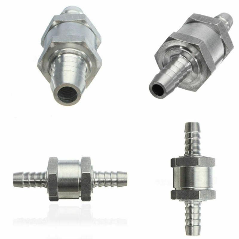 Car Accessories Durable Aluminum Car Fuel One Way Check Valve Barb Fitting Anti Backflow for 4/6/8/10/12/14mm Hose Line Fuel System Fittings7