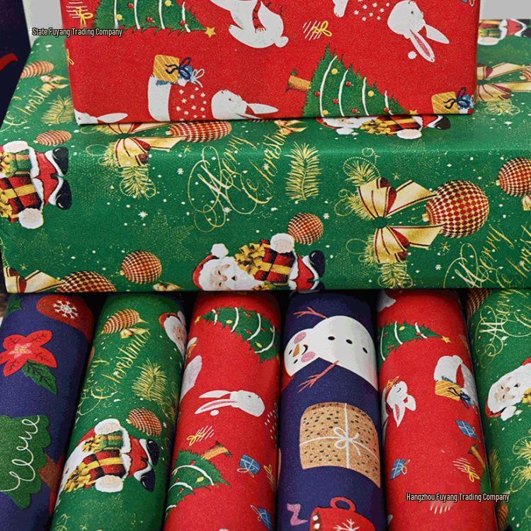 Festive Christmas Wrapping Paper - 10m/5m Rolls for Gifts