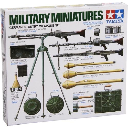 Tamiya 1/35 Military Miniature Series No. 108 German Army Small Arms Set Plastic Model 35111