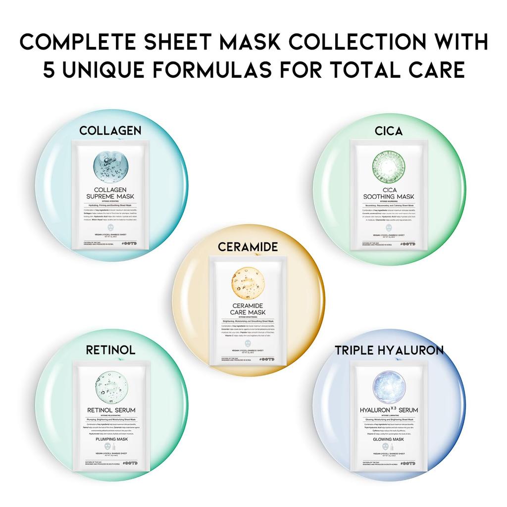 Face Korean Cosmetics Easy Skincare with Daily Face Mask Individually Hyrating Brightening Nourishing Rejuvenating Large-Capacity Masks, #OOTD