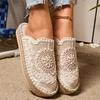 Damenschuhe Mode Geflochtenes Mesh Atmungsaktiv Leicht Flachsohlig Lässige Schuhe für Damen