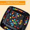 Ball Elimination Board Game with 80/120 Colorful Beads Color Recognition Focus Logic Training Multi-Player Strategy Game Educational Beads Toy