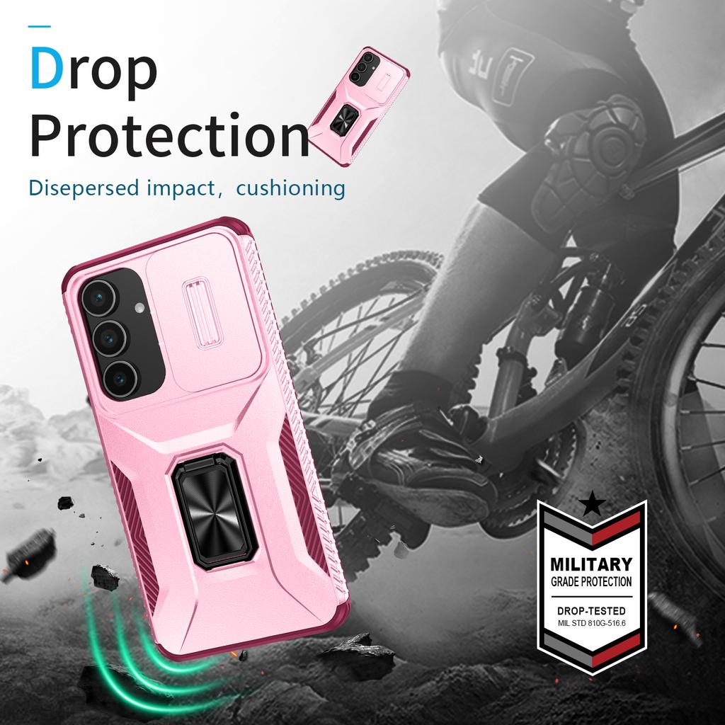 For Samsung Galaxy S25 FE Case Camshield Kickstand TPU + PC Anti-Slip Phone Cover