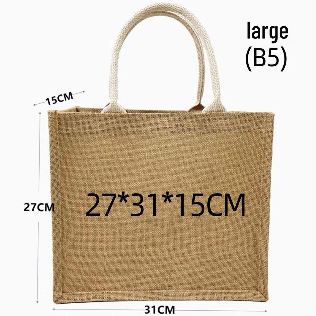 Hemp Canvas Tote with Logo - Linen Souvenir & Gift Bag for Weddings