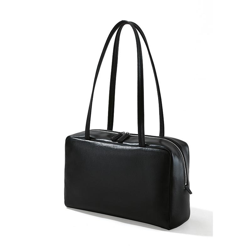 Large-capacity Underarm Bag Fashionable and Versatile Genuine Leather Single-shoulder Bag