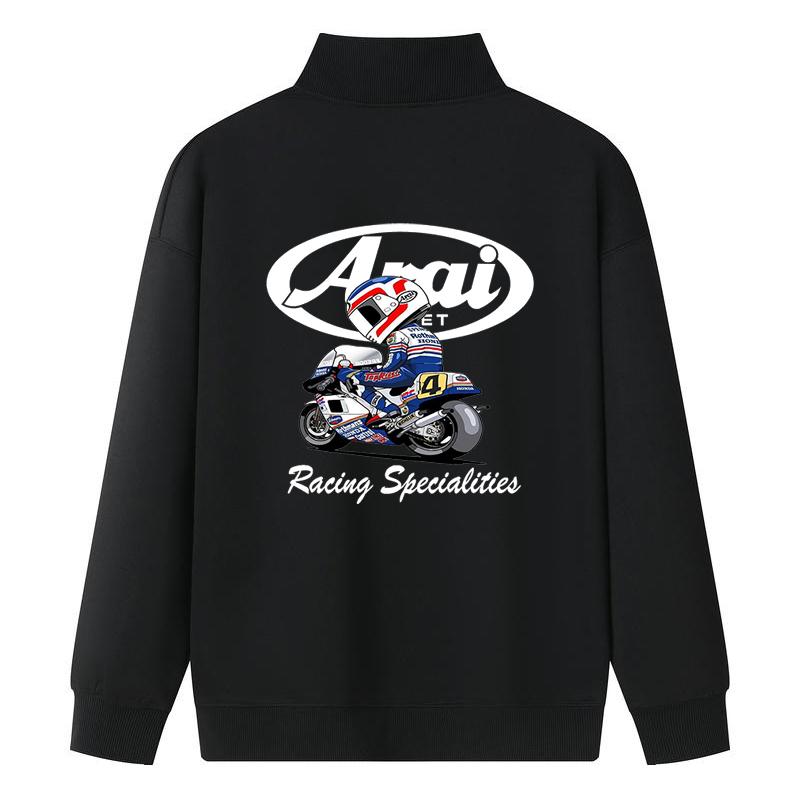 Arai Spring and Autumn Jacket Racing Half Zipper Hoodie