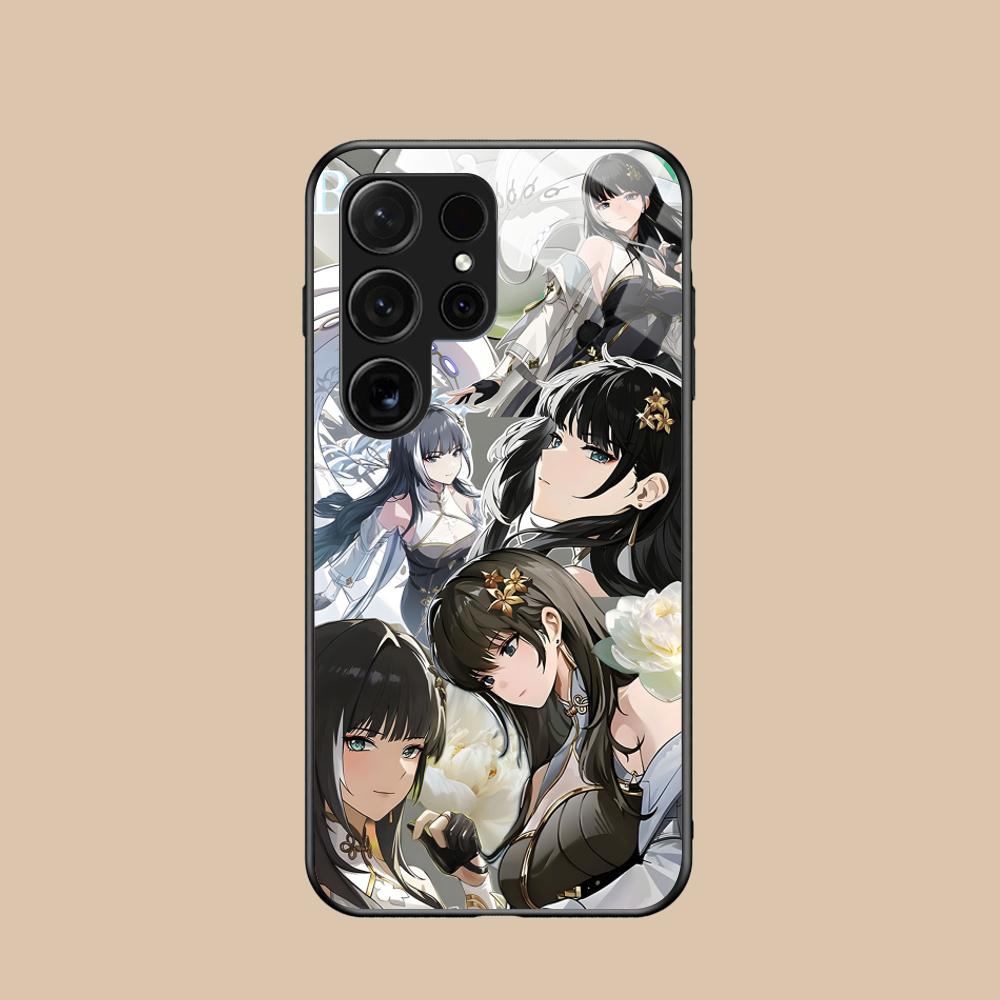

Wuthering Waves Baizhi Phone Case for Samsung Galaxy A56 55 54 53 52 51 36 35 34 23 16 15 5G Glass Protective Cover Galaxy A14 5G