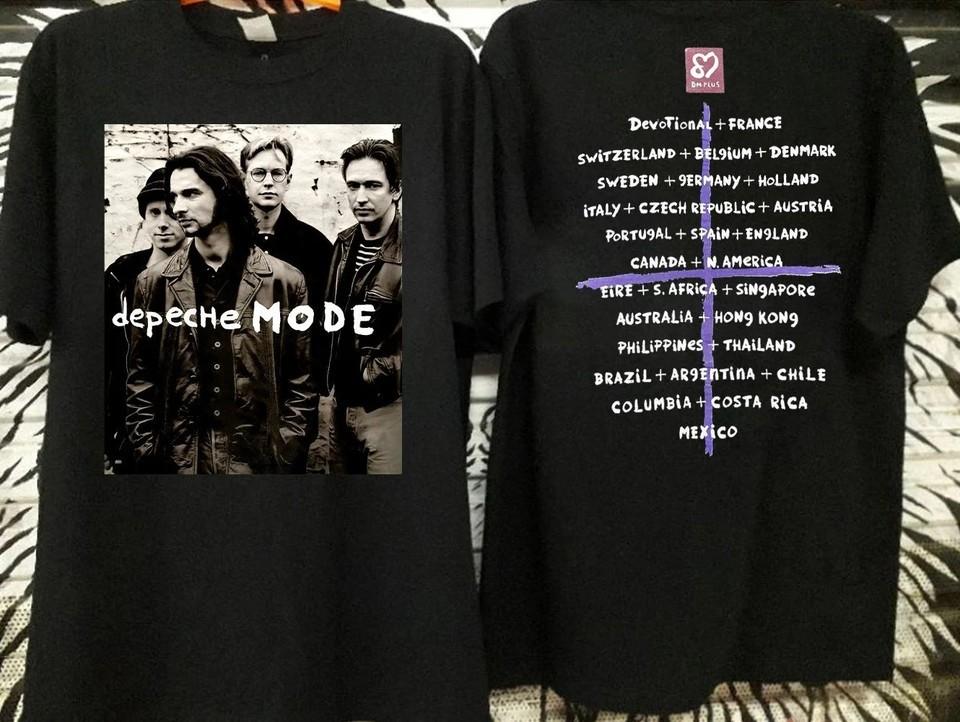 Vtg 1993 DEPECHE MODE Faith Devotional World Tour Concert 90s TShirt S