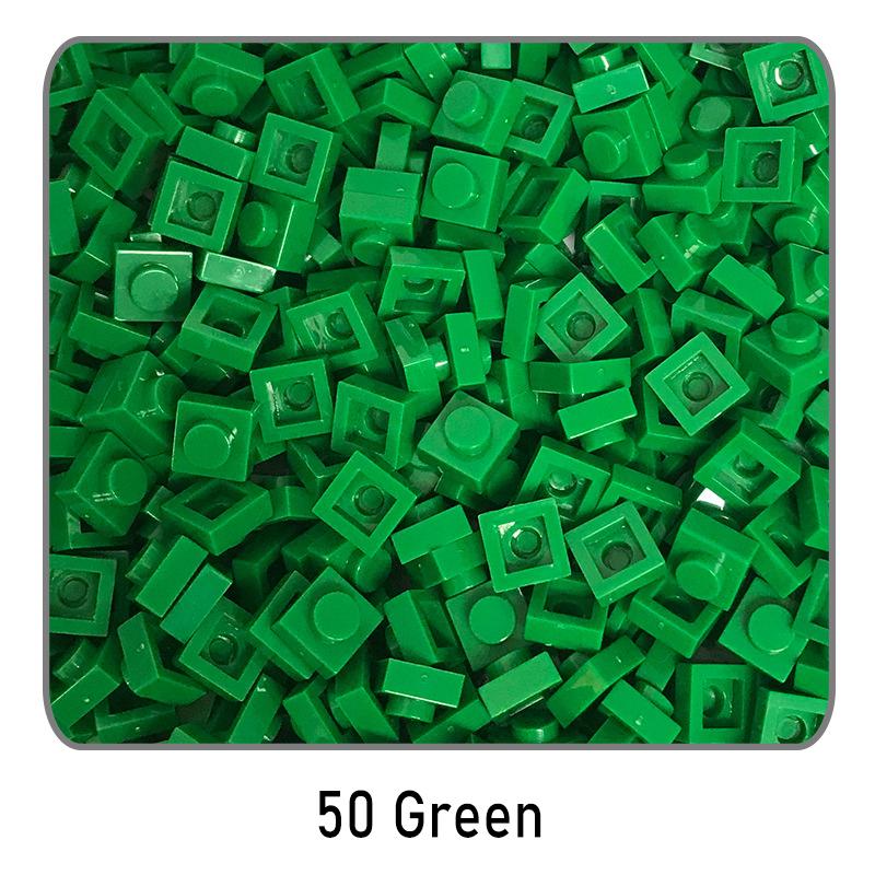 500Pcs Diy Pixel Art Building Blocks Thin Figures Bricks Compatible With 3024 1X1 Square Bricks Bulk Assemble Toys Gift For Chil