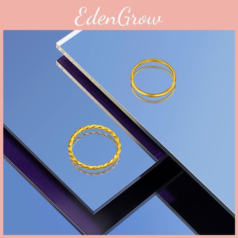 Vietnamese Sand Unique Gold Twisted Ring Subtle Simple Design Perfect For Couples Or Gifts