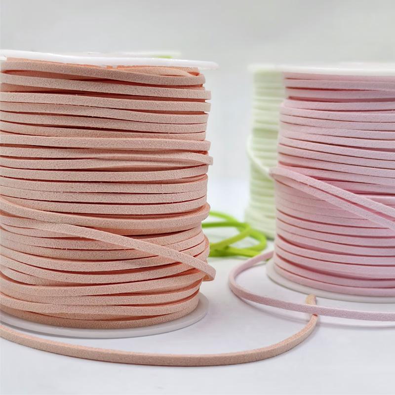 3mm 40m Leather Rope Floral Bouquet Wrap Ribbon for DIY Gift Packaging and Handmade Crafts Apparel Sewing Supplies