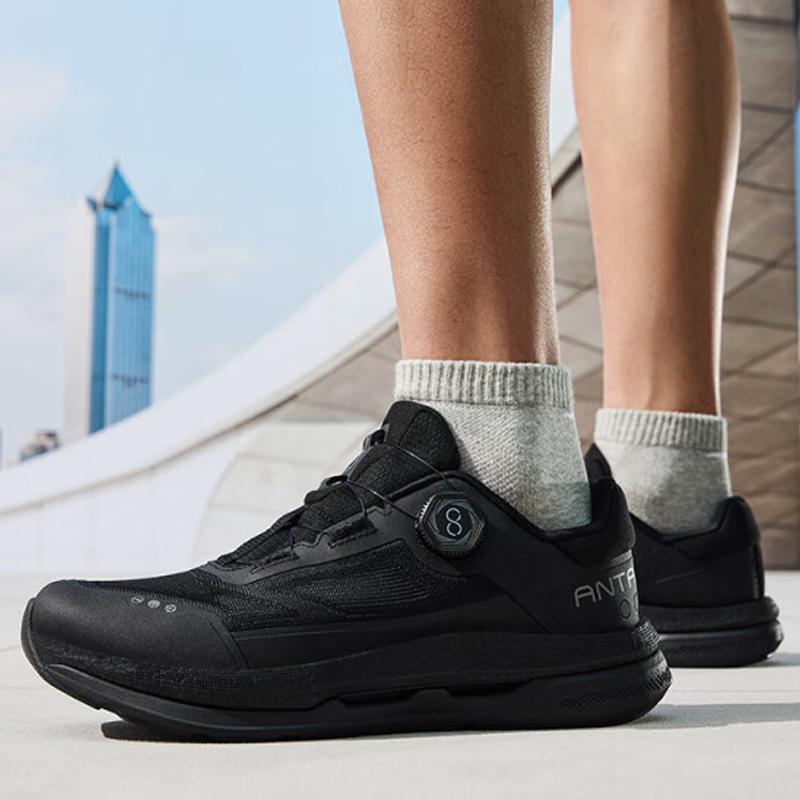 Anta Wanli Comfortable Versatile Shock Absorbing Durable Low Top Training Shoes Men Sneakers Basic-Black 112527771-5