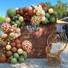 Jungle Forest Theme Sage Green Balloons Arch Garland Kit Kids Boys Birthday Party Decorations