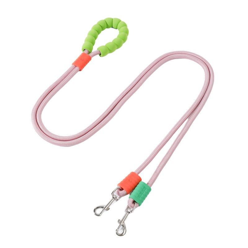 Double-headed Dog Leash, Non-constricting Pet Leash, Explosion-proof and Impact-resistant Dog Leash