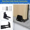 2Pcs Barn Door Floor Guides Stabilizer Plastic Track System Upgrades for Smooth Sliding Cabinet Hardware Installation