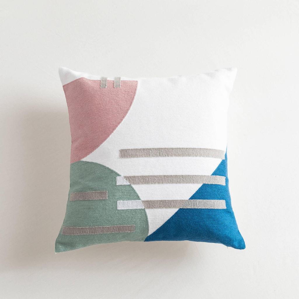Stylish Embroidered Throw Pillow for Sofa & Car