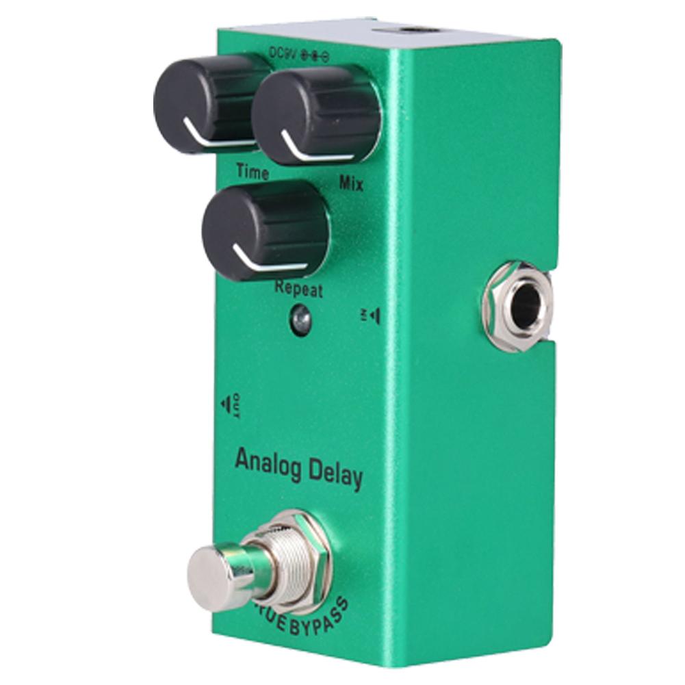 

Guitar Effect Pedal Mini True Bypass Analog Delay Portable Aluminum Alloy DC 9V JDF‑10